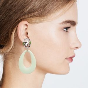 Dannijo Elvis statement drop loop earrings
